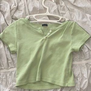 BRANDY MELVILLE green crop top